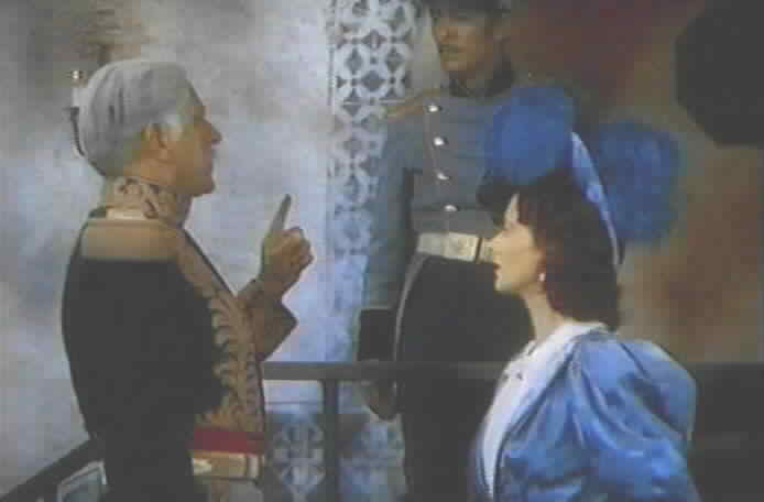 Isabella pleads with her father to not be so harsh with Don Diego.