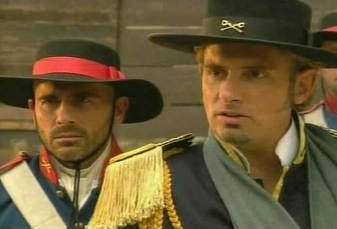 Pizarro and Montero eye Diego with disdain.