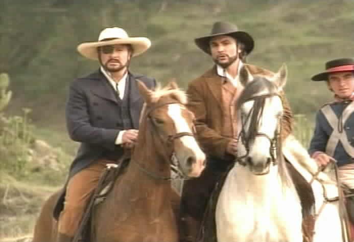 Fernando and Alejandro catch sight of Zorro.