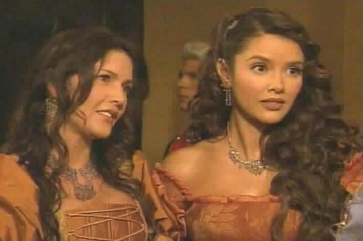 Mercedes and Esmeralda react as the Queen promises to give her Crown to Mercedes.