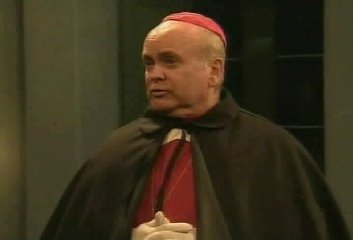 Cardinal Olivieri arrives unexpectedly.