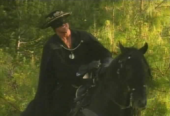 Zorro meets Esmeralda's carriage.