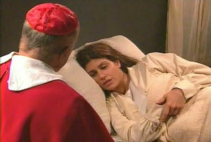 The Cardinal asks Maria Pia how she is.