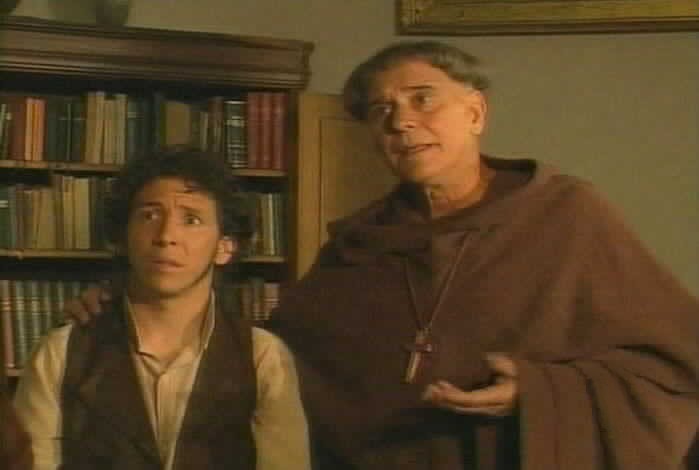 Padre Tomas and Bernardo warn Diego of the dangers of investigating the prison.