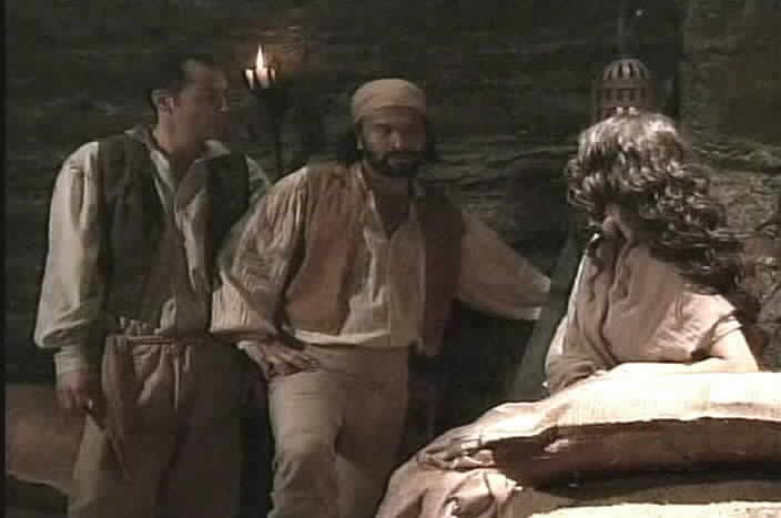 Leroy and his men check to see that Esmeralda has no food.