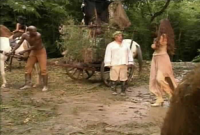 Kamba, Garcia, and Esmeralda arrive at the Amazon camp.