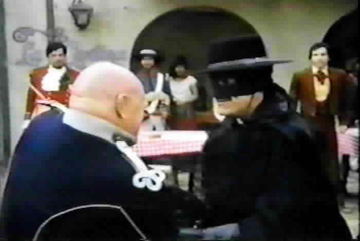 Zorro fights Mendez.